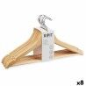 Set di Grucce Kipit 79419 Marrone Legno Metallo 44,5 x 1,2 x 23 cm (8 Unità)