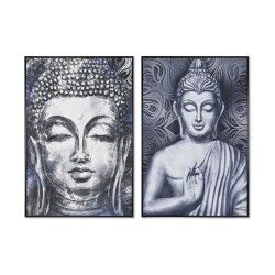 Quadro Home ESPRIT Buddha Orientale 83 x 4,5 x 123 cm (2 Unità)