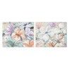 Quadro Home ESPRIT Fiori Shabby Chic 100 x 3,7 x 80 cm (2 Unità)