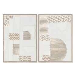 Quadro Home ESPRIT Astratto Città 50 x 3 x 70 cm (2 Unità)