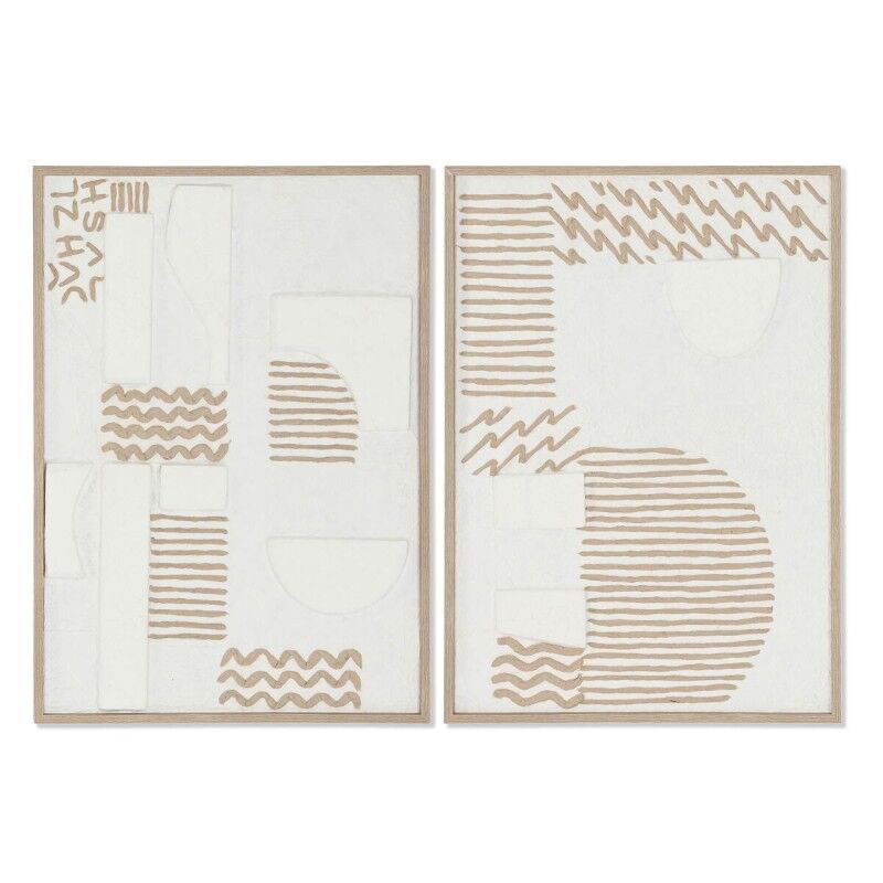 Quadro Home ESPRIT Astratto Città 50 x 3 x 70 cm (2 Unità) Quadro Home ESPRIT Astratto Città 50 x 3 x 70 cm (2 Unità)