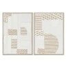 Quadro Home ESPRIT Astratto Città 50 x 3 x 70 cm (2 Unità)