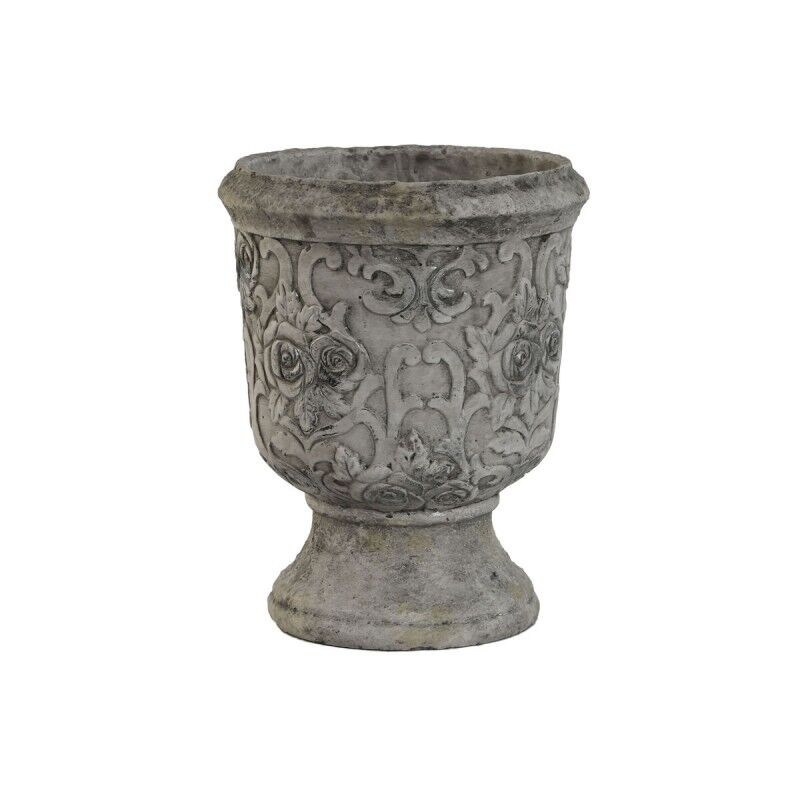 Vaso Home ESPRIT Bianco Grigio Cemento 22 x 22 x 29 cm Vaso Home ESPRIT Bianco Grigio Cemento 22 x 22 x 29 cm