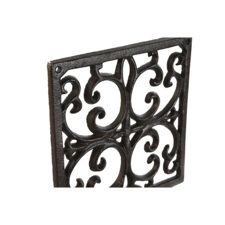 Supporto da Parete per Appendere Vasi Home ESPRIT Marrone scuro Ferro 18 x 17,5 x 18 cm