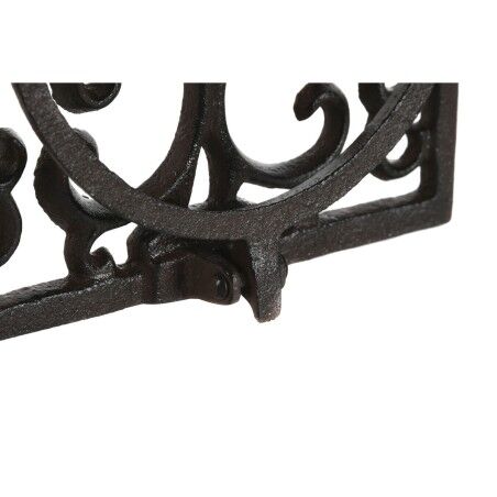 Supporto da Parete per Appendere Vasi Home ESPRIT Marrone scuro Ferro 18 x 17,5 x 18 cm