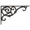 Supporto per Vaso Home ESPRIT Marrone scuro Ferro 24 x 3,2 x 15 cm