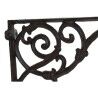 Supporto per Vaso Home ESPRIT Marrone scuro Ferro 24 x 3,2 x 15 cm