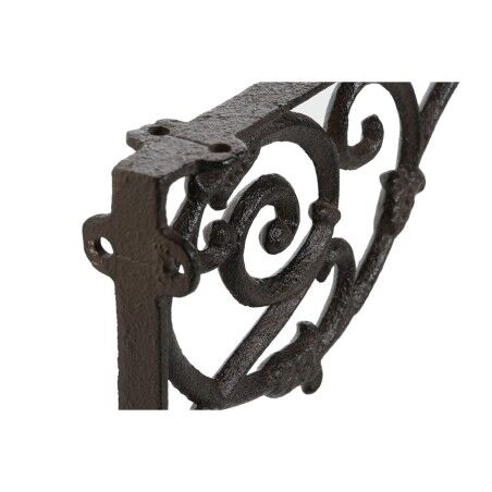 Supporto per Vaso Home ESPRIT Marrone scuro Ferro 24 x 3,2 x 15 cm