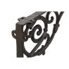 Supporto per Vaso Home ESPRIT Marrone scuro Ferro 24 x 3,2 x 15 cm