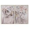 Quadro Home ESPRIT Fiori Moderno 70 x 3,5 x 100 cm (2 Unità)