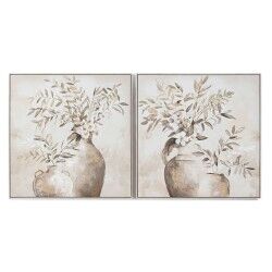 Quadro Home ESPRIT Vaso Tradizionale 82 x 4,5 x 82 cm (2 Unità)