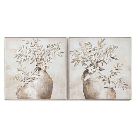Quadro Home ESPRIT Vaso Tradizionale 82 x 4,5 x 82 cm (2 Unità)