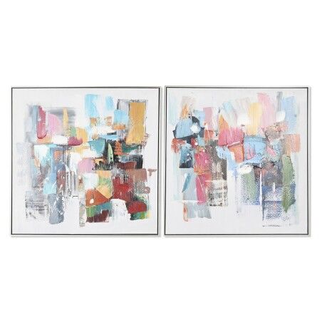 Quadro Home ESPRIT Astratto Moderno 82 x 4,5 x 82 cm (2 Unità)