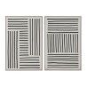 Quadro Home ESPRIT Bianco Nero Città 83 x 4,5 x 123 cm (2 Unità)