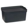 Scatola portaoggetti con coperchio Kipit TP594-1 Antracite Plastica 7,5 L 21 x 14,2 x 32 cm (12 Unità)