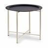 Tavolo aggiuntivo Bianco Nero Metallo 52 x 44 x 52 cm (4 Unità)