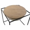 Tavolo aggiuntivo DKD Home Decor Marrone Nero Legno Metallo 64 x 64 x 62,5 cm