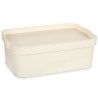 Scatola portaoggetti con coperchio Kipit TP593-4 Crema Plastica 6 L 21,5 x 11 x 31,5 cm (12 Unità)