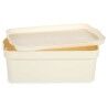 Scatola portaoggetti con coperchio Kipit TP593-4 Crema Plastica 6 L 21,5 x 11 x 31,5 cm (12 Unità)