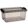 Scatola portaoggetti con coperchio Kipit TP545-2 Antracite Plastica (12 Unità)