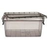 Scatola portaoggetti con coperchio Kipit TP545-2 Antracite Plastica (12 Unità)