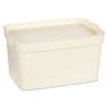 Scatola portaoggetti con coperchio Kipit TP592-4 Crema Plastica 2,3 L 13,5 x 11 x 20 cm (24 Unità)
