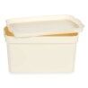 Scatola portaoggetti con coperchio Kipit TP592-4 Crema Plastica 2,3 L 13,5 x 11 x 20 cm (24 Unità)