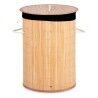 Cesto per i Panni Sporchi Kipit BA1315-436 Nero Naturale Metallo Bambù Legno MDF 48 L (4 Unità)