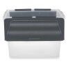 Scatola portaoggetti con coperchio Kipit 87953 Trasparente Antracite Plastica 48 L (6 Unità)