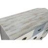 Cassettiera Home ESPRIT Grigio Multicolore Cottage 100 x 40 x 80 cm