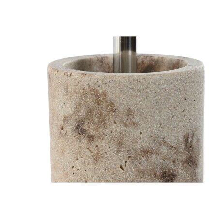 Scopino per il Bagno Home ESPRIT Crema Argentato Resina Polietilene 10,5 x 10,5 x 37 cm