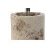 Scopino per il Bagno Home ESPRIT Crema Argentato Resina Polietilene 10,5 x 10,5 x 37 cm