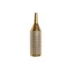 Vaso Home ESPRIT Bianco Dorato Metallo Moderno 14,5 x 14,5 x 55,5 cm