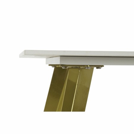 Tavolino Aggiuntivo DKD Home Decor Bianco Dorato 60 x 60 x 48 cm