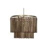 Lampadario Home ESPRIT Marrone Dorato Legno Metallo Legno di mango 50 W 60 x 60 x 48 cm