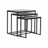 Set di 3 Tavolini DKD Home Decor Nero 58 x 36,5 x 53,5 cm