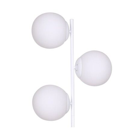 Lampada da Terra DKD Home Decor 35 x 25 x 167 cm Cristallo Metallo Bianco 220 V 50 W