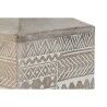 Vaso Home ESPRIT Bianco Naturale Legno di mango Coloniale 18 x 18 x 30,5 cm