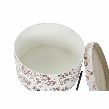 Tavolino Aggiuntivo DKD Home Decor Bianco Nero 38 x 38 x 39 cm