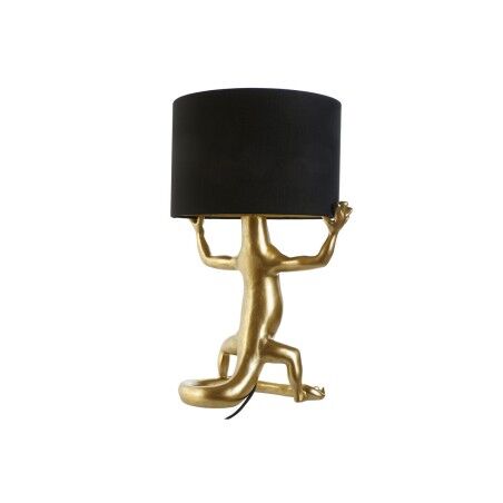 Lampada da tavolo Home ESPRIT Nero Dorato Resina 50 W 220 V 31 x 28 x 50 cm (2 Unità)
