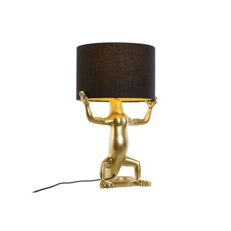 Lampada da tavolo Home ESPRIT Nero Dorato Resina 50 W 220 V 31 x 28 x 50 cm (2 Unità)