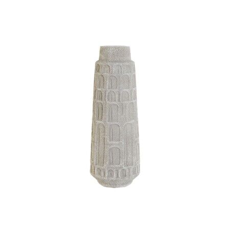 Vaso Home ESPRIT Bianco Resina 15 x 15 x 41 cm