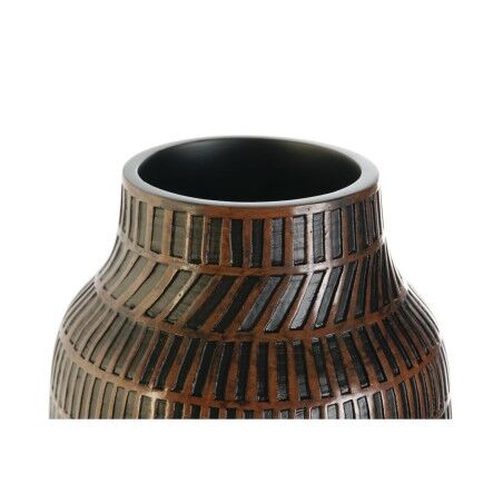 Vaso Home ESPRIT Marrone Nero Resina Coloniale 20 x 20 x 48 cm