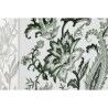 Vaso Home ESPRIT Bianco Verde Porcellana Foglia della pianta 21 x 10 x 48 cm