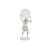 Lampada da tavolo Home ESPRIT Bianco Dorato Resina Plastica 220 V 18 x 17 x 44 cm
