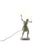 Lampada da tavolo Home ESPRIT Bianco Dorato Resina Plastica 220 V 18 x 17 x 44 cm