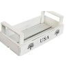 Scatole per conservare Home ESPRIT Bianco Legno di abete 39 x 19 x 12 cm 3 Pezzi