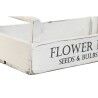 Scatole per conservare Home ESPRIT Bianco Legno di abete 39 x 19 x 12 cm 3 Pezzi