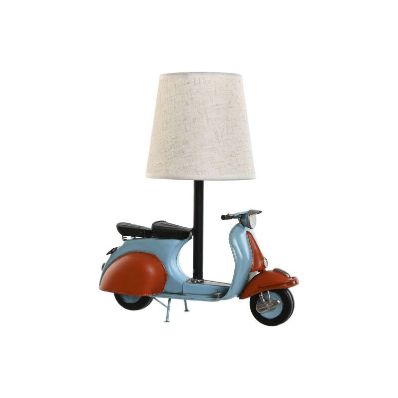Lampada da tavolo Home ESPRIT Azzurro Arancio Lino Metallo 31 x 15 x 34 cm Lampada da tavolo Home ESPRIT Azzurro Arancio Lino Metallo 31 x 15 x 34 cm