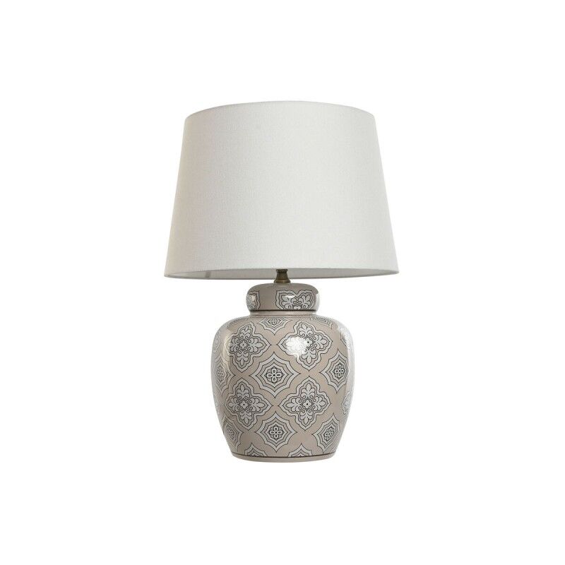 Lampada da tavolo Home ESPRIT Bianco Beige Ceramica 50 W 220 V 43,5 x 43,5 x 61 cm Lampada da tavolo Home ESPRIT Bianco Beige Ceramica 50 W 220 V 43,5 x 43,5 x 61 cm